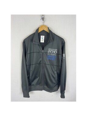 Hudsons Bay Vancouver 2010 Olympic Winter Games Track Jacket Mens Medium Gray